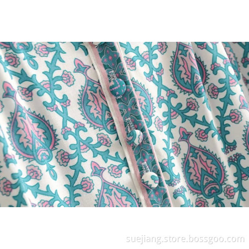 Good Quality Women Floral Print Summer Dress